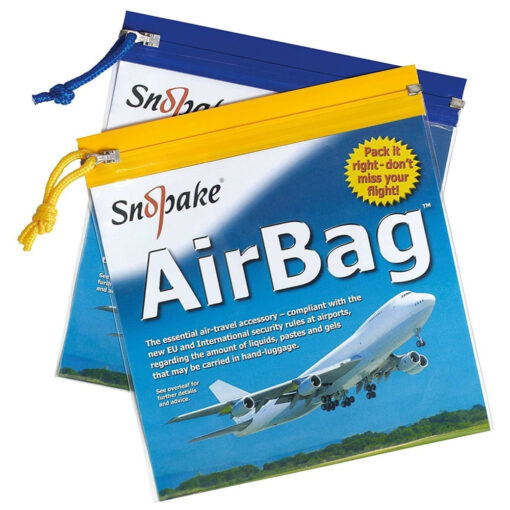Snopake Airport AirBag Clear Travel Bags Pack of 5