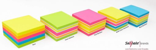 Snopake Neon Sticky Notes Extra Strong Post It