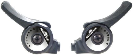 SunRace SLM2 Bar Thumb Shifters, Rt 5, 6, 7 Speed, Left Friction SINGLE shifter