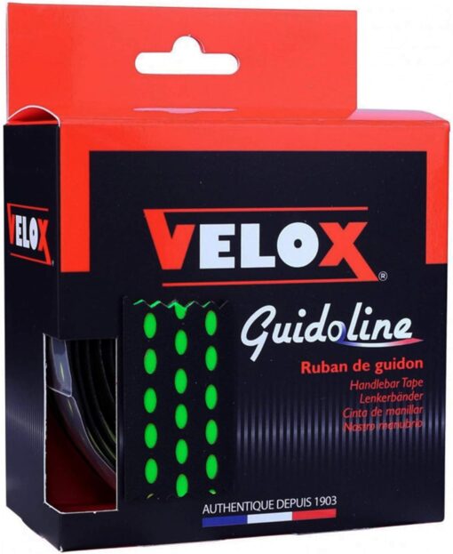 Velox Bi-Colour Dual Density Handlebar Tape Black/Green