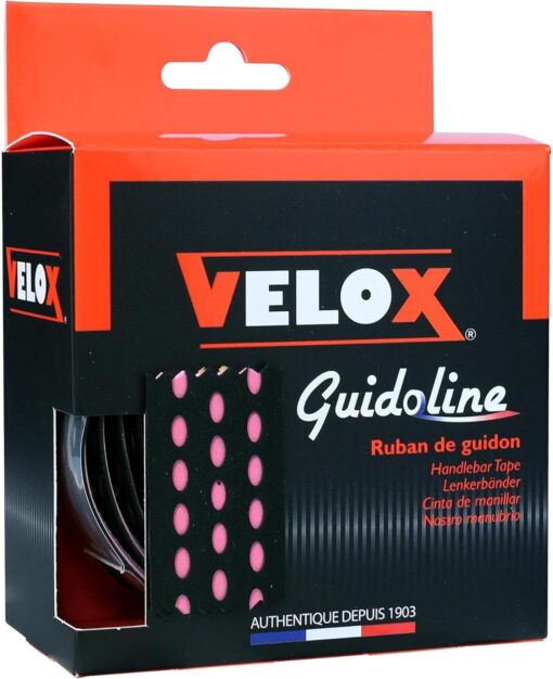 Velox Bi-Colour Dual Density Handlebar Tape Black/Pink