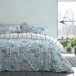 90's Nostalgia Bedding Set in Blue Mona