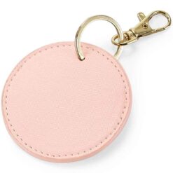 BagBase Boutique Circular Key Clip - Soft Pink