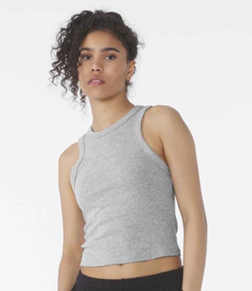 Bella Ladies Micro Rib Racer Tank Top