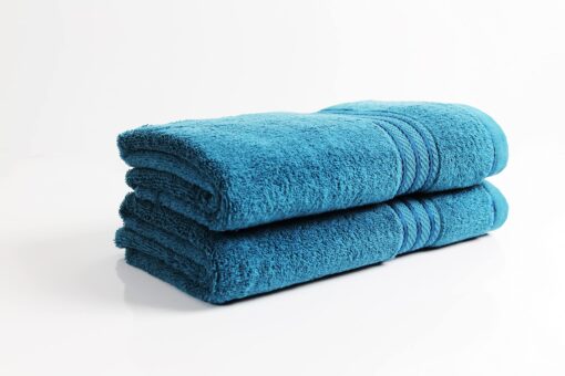 Bentley Priory Linens 2 PACK Supreme BATH Towels for Bathroom 500GSM Super Soft Egyptian Cotton Pack of 2 Absorbent and Quick Dry bathroom Towels Set 70 x 125cm - yellow