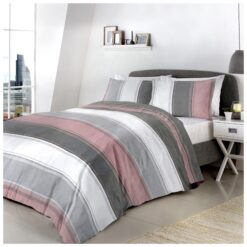 Betley Pink Blush Wide Stripe Bedding by Fusion