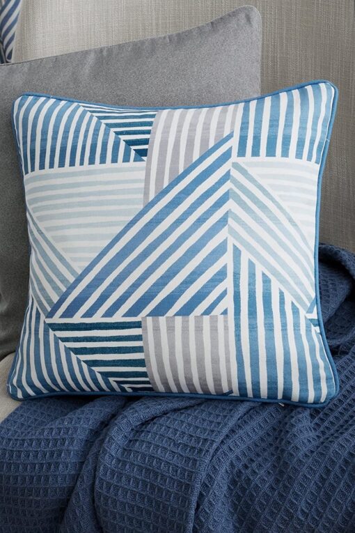 Campden Blue and White Filled Cushion