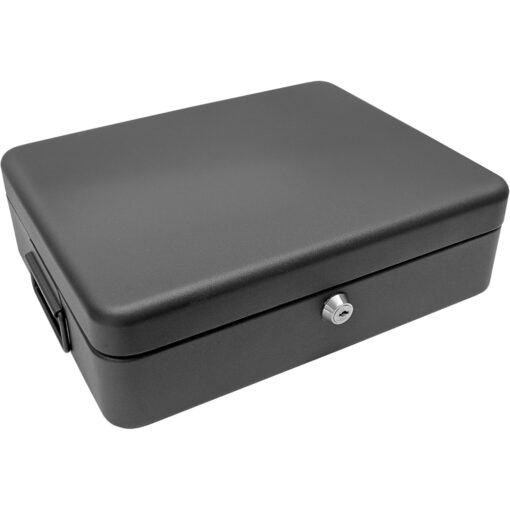 Cathedral 12" Black Lockable Security Box with Bolt Down Kit