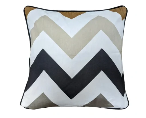Chevron Tan Cushion Cover