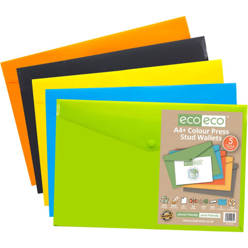 eco-eco A4 Bag Easy Slide Files x 5 Pack