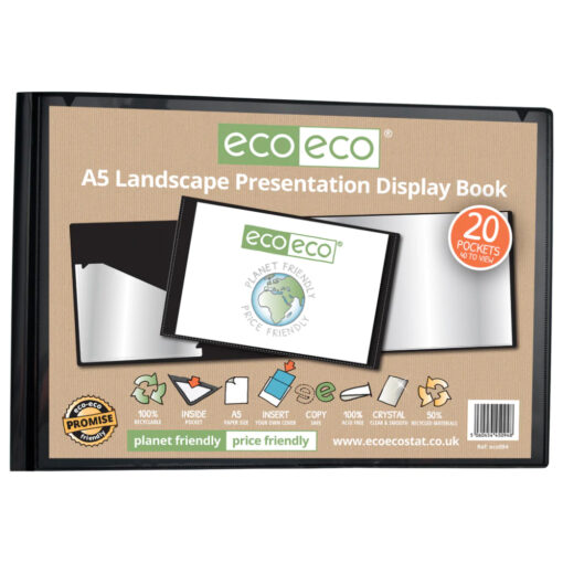 eco-eco A5 20 Pocket Landscape Presentation Display Book