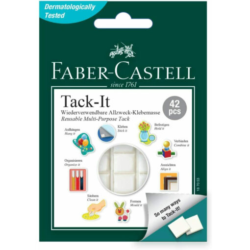 Faber Castell Tack-It Reusable & Removable Adhesive Putty 42 pack