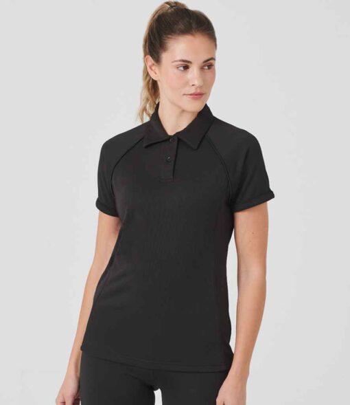 Finden + Hales Ladies Performance Piped Polo Shirt
