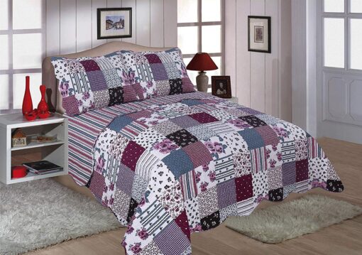 Freya Quilted Reversible Bedspread by Restmor - king-bed