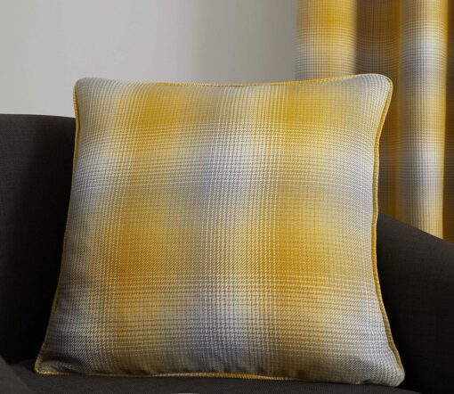 Lincoln Check Ochre Cushion