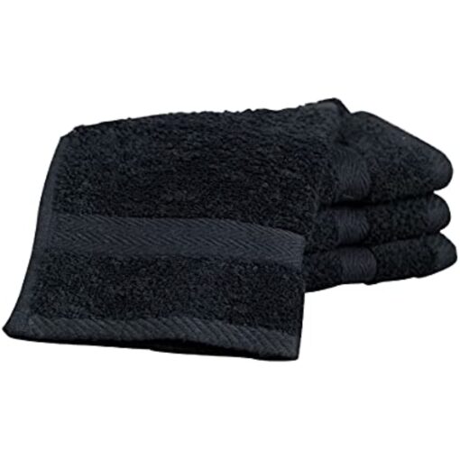 Luxor Spa Towel 4 Pack of Face Flannels made from Absorbent 600 GSM Egyptian Cotton Multi Packs of Wash Cloths