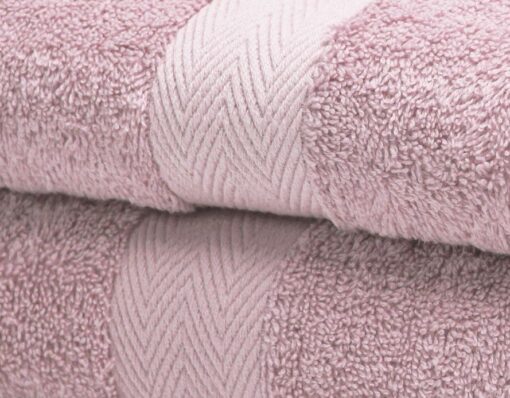 Luxor Spa Towels Mauve Luxury Heavy Weight 600GSM Cotton Towels - bath-sheet