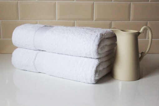 Luxor Towels Luxurious 600GSM Egyptian Collection 100 % Cotton Towels in Bright White - bath-sheet