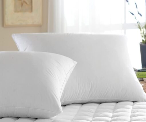 Luxury Comfort Duck Feather & Down Pillow Pair