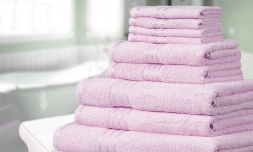 Luxury Egyptian Cotton Towels 500GSM Pink Supreme - jumbo-sheet