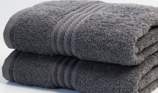 Luxury Towels 100% Cotton 500GSM Charcoal Supreme - bath-sheet