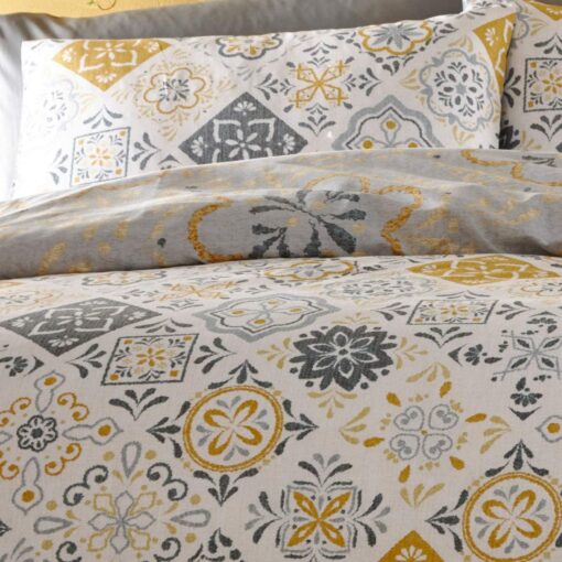 Moroccan bedding moroccan duvet cover set Double Bed Yellow Ochre
