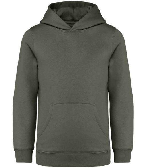 Native Spirit Kids Hooded Sweatshirt - Organic Khaki, 12-14 yrs