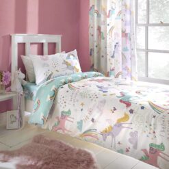 Rainbow Unicorn Kids Bed Set