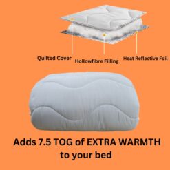 Self Heating Mattress Topper Thermal Lined - double-bed