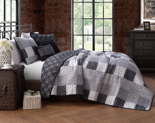 Single Bedspread Quilted Bedspread Patchwork Jumana - single-bed