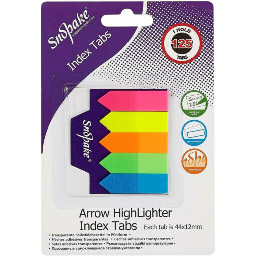 Snopake 13906 Arrow Index Tab Page Markers