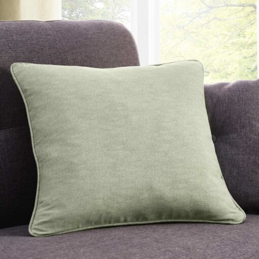 Sorbonne Green Cushion Cover Plain Sage Green