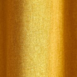Sorbonne Ochre Yellow Eyelet Curtains Plain Design by Fusion