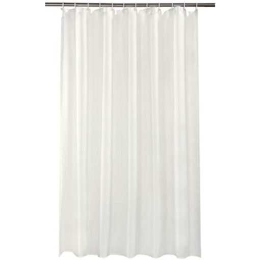 Spectrum 180 x 180 cm Shower Curtain and Rings Set, Cream