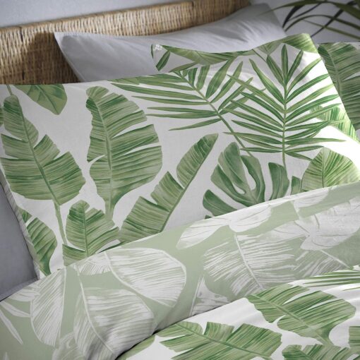 Tropical Green Duvet Quilt Cover Sets - double-bed