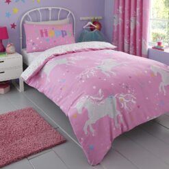 Unicorn Bedding Set Pink Glow In the Dark