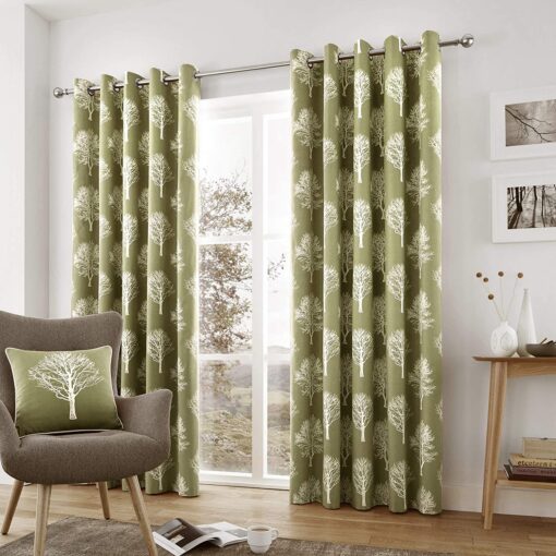 Woodland Tree Green Cushion Cover 43 x 43 cm