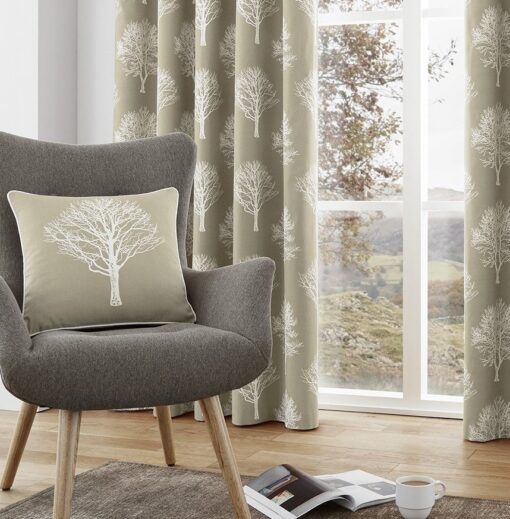 Woodland Tree Linen Cushion Cover 43 x 43 cm