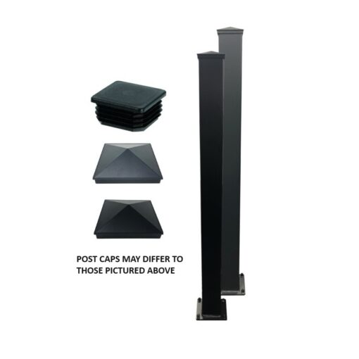 100mm sq x 2400mm long GREY HINGE Post