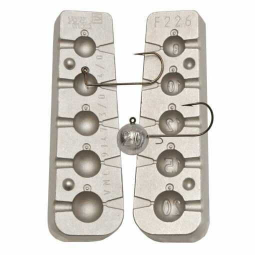 5 Ballhead Jig mould for muppets shads soft baits Predator bass conger ling - cm226-100-asstd-hooks
