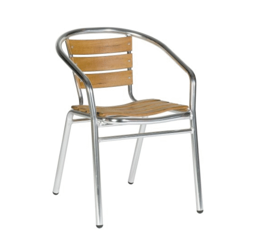 Acfa Aluminium Teak Chair - Outdoor