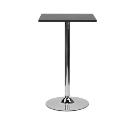 Aslop High Poseur Bar Table Square Top Black