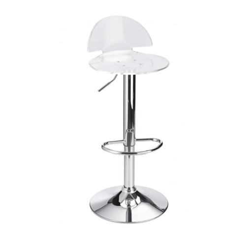 Celeston Clear Breakfast Bar Stool Perspex Height Adjustable