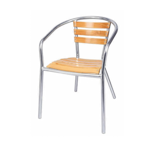 Charlottle Aluminium Stacking Garden Chairs Set Of 4