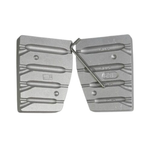 Dropshot sinker mould produces 4 sinkers 10/15/25/35g