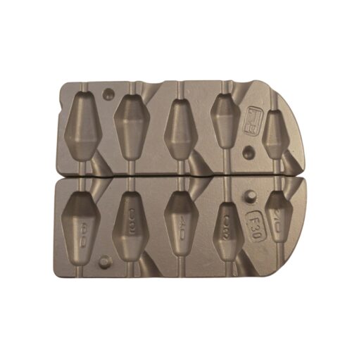 Inline Dumpy Mould, Hexagonal 20-60grm Boat and Pier fishing weights Cod Sea