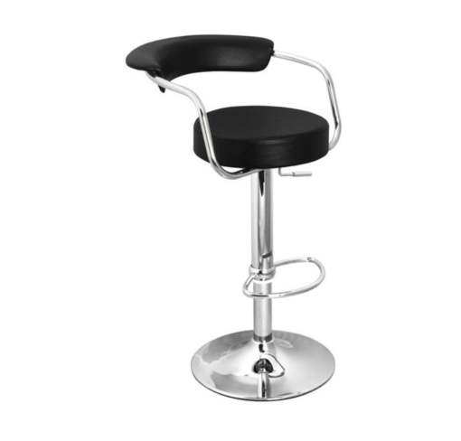 Lazio Adjustable Bar Stool Black