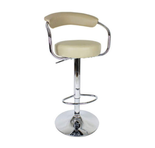 Lazio Adjustable Bar Stool Cream