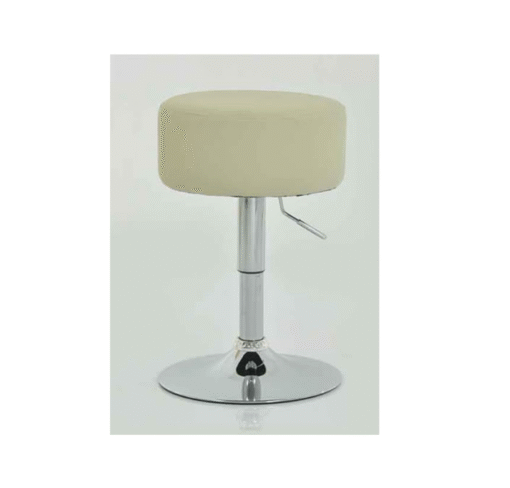 Low Bar Stool - Cream Height Adjustable