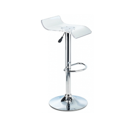 Tina Acrylic Bar Stool Height Adjustable - Clear 1